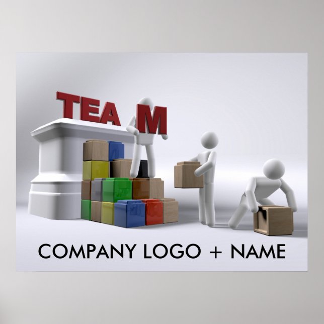 Team building (customisable) poster-various sizes poster (Front)