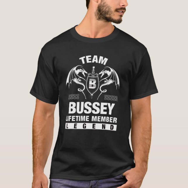Team Bussey Lifetime Member T-Shirt (Front)