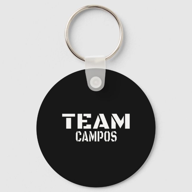 Team Campos Unique Personalised Matching Family Key Ring (Front)