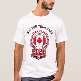 Team Canada 2026 Personalised Name & Number Soccer T-Shirt