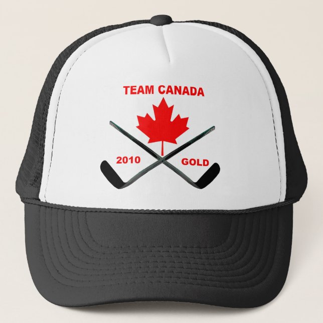 TEAM CANADA-GOLD-HAT TRUCKER HAT (Front)