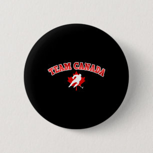 Team Canada Pride Vacation Travel Sports Hockey Pl 6 Cm Round Badge