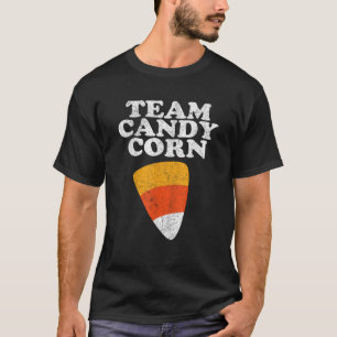 Team Candy Corn Funny Halloween Retro 80 s 70 s Co T-Shirt