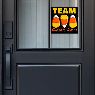 Team Candy Corn Halloween Window Cling