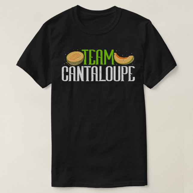 Team Cantaloupe Funny Melon Summer Fruit Lover Far T-Shirt (Design Front)