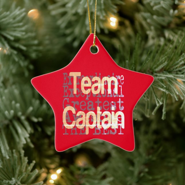 Team Captain Extraordinaire Ceramic Tree Decoration (Tree)