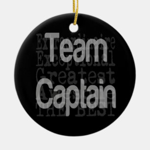 Team Captain Extraordinaire Ceramic Tree Decoration