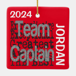 Team Captain Extraordinaire CUSTOM Ceramic Ornament