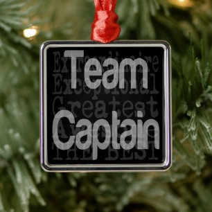 Team Captain Extraordinaire Metal Tree Decoration