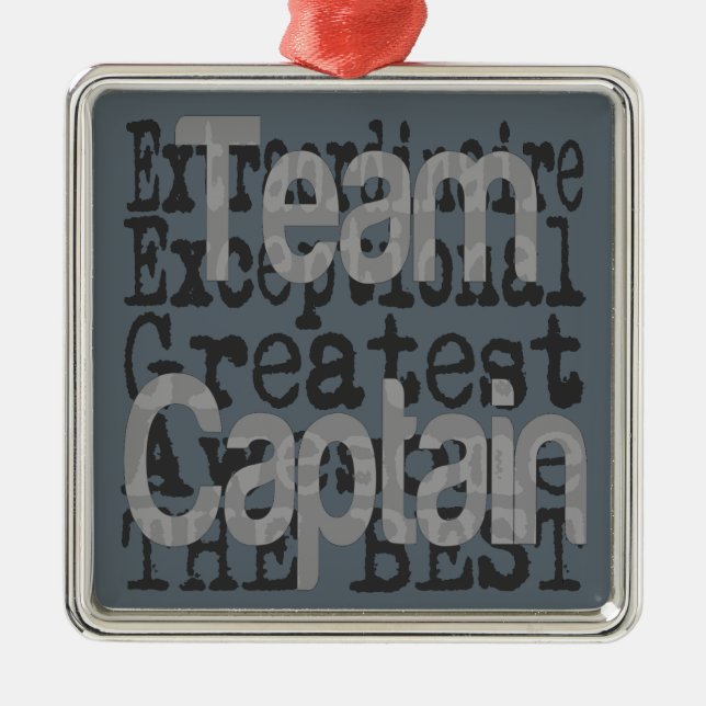 Team Captain Extraordinaire Metal Tree Decoration (Front)