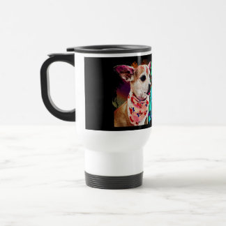 Team Carlos Chihuahua Retro Design Travel Mug