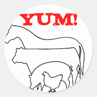 Team Carnivore Classic Round Sticker