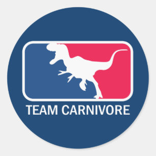 Team Carnivore Meat Lover Steak Eater Classic Round Sticker