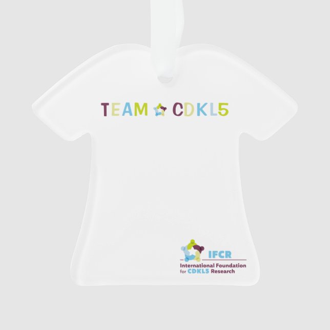 Team CDKL5 T-Shirt Ornament (Front)