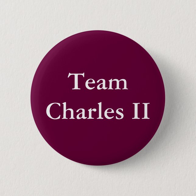 Team Charles II 6 Cm Round Badge (Front)