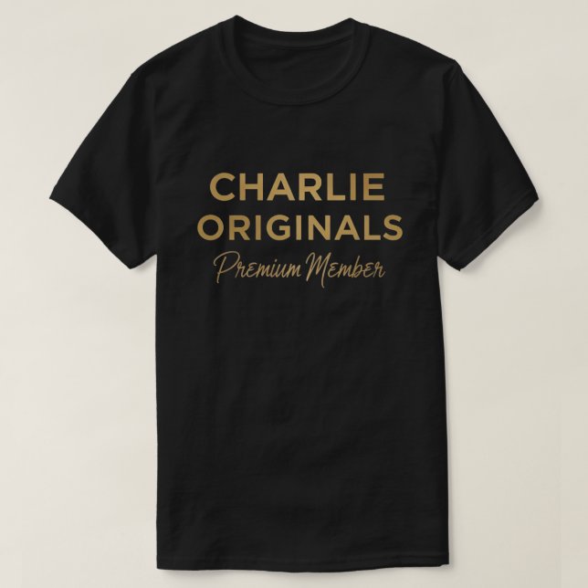 Team Charlie Lifetime Member Funny Name Charlie T-Shirt (Design Front)