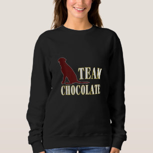 Team Chocolate Labrador Retriever Dog Fan V2 Sweatshirt
