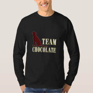 Team Chocolate Labrador Retriever Dog Fan V2 T-Shirt