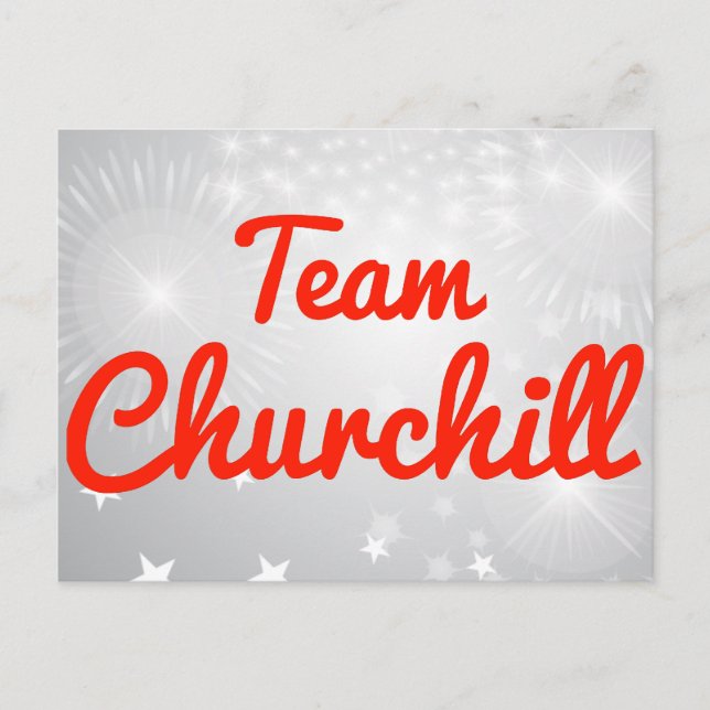 Team Churchill Postcard (Front)