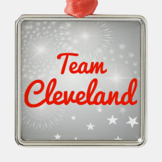 Team Cleveland Metal Tree Decoration