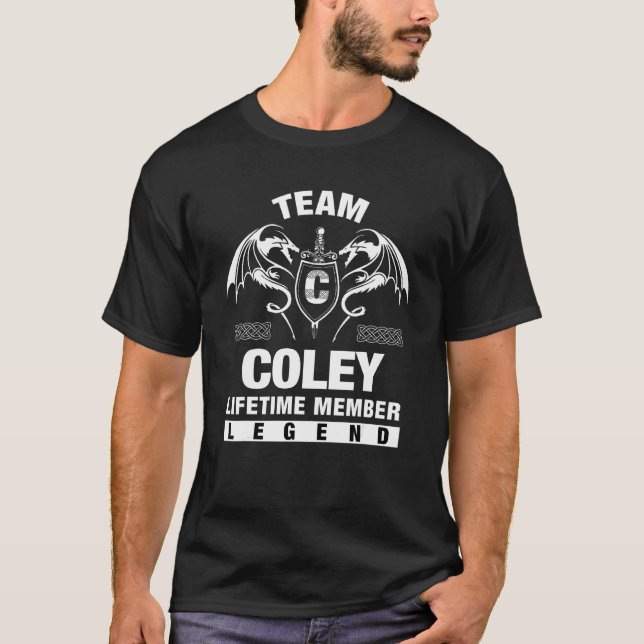 Team Coley Lifetime Member T-Shirt (Front)