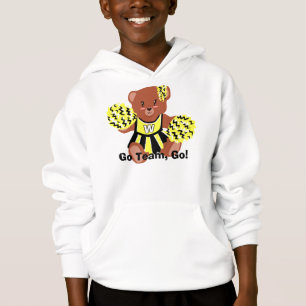 Team Colours Cheerleader Bear Hoodie