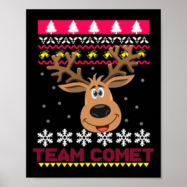 Team Comet Saint Ren Ugly Cardigan  Poster (Front)