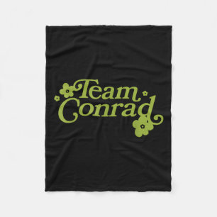 Team Conrad Floral Graphic For Men Women Funny Quo Fleece Blanket