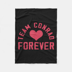 Team Conrad Retro Forever Vintage  Fleece Blanket