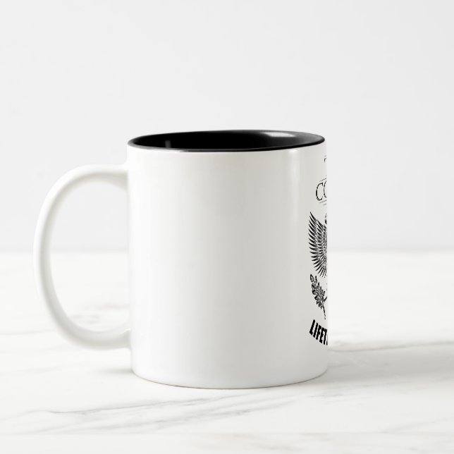 Team Conroy Lifetime member Two-Tone Coffee Mug (Left)