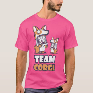 Team Corgi Funny Bunnies Dog Costumes  T-Shirt