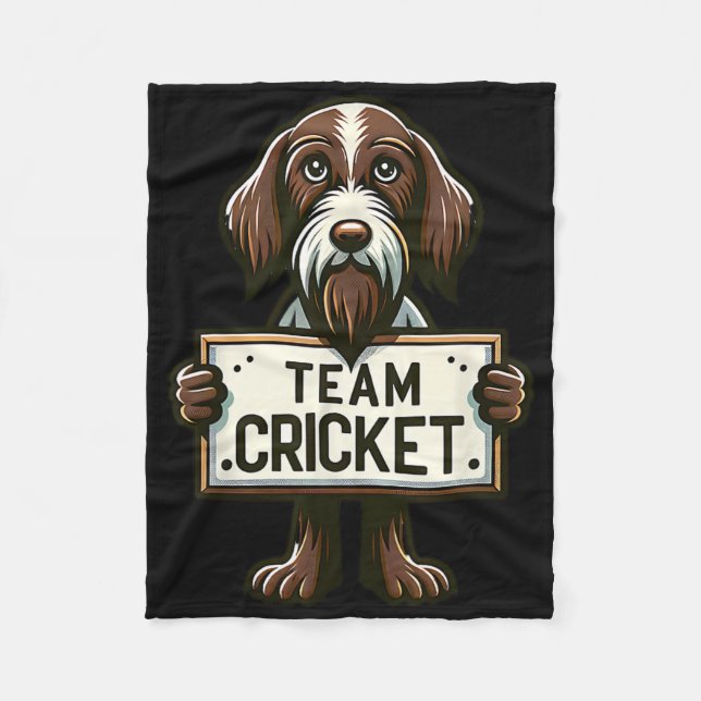 Team Cricket1  Fleece Blanket (Front)