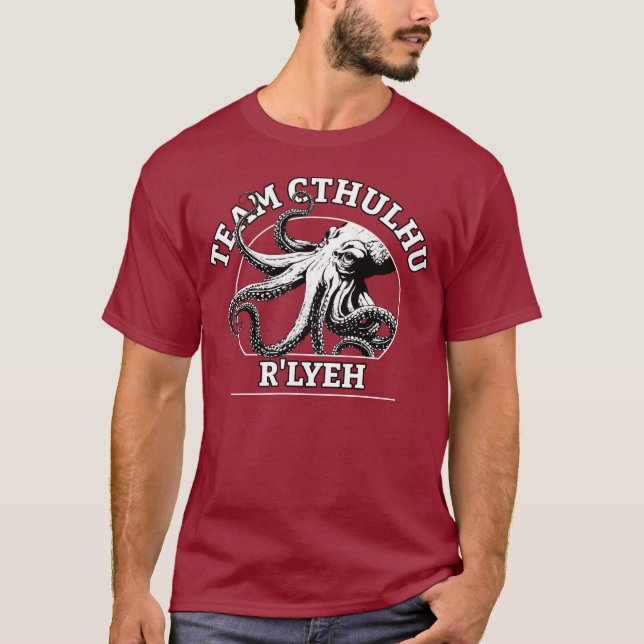Team Cthulhu R'lyeh Lovecraft T-Shirt (Front)