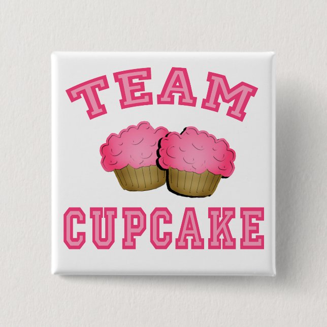 Team Cupcake Tshirts, Hoodies, Mugs, Gifts 15 Cm Square Badge (Front)