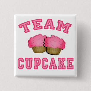 Team Cupcake Tshirts, Hoodies, Mugs, Gifts 15 Cm Square Badge