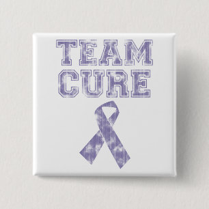 Team Cure (Periwinkle) 15 Cm Square Badge