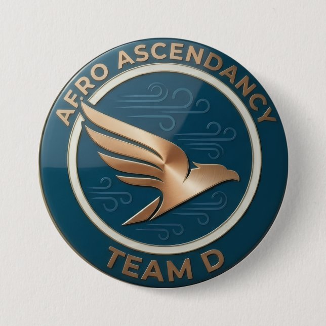 Team D – AF.RO Ascendancy Emblem | Elite Rising 7.5 Cm Round Badge (Front)