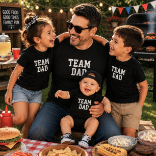 Team Dad Matching Kids Fathers Day Gift Baby Bodysuit