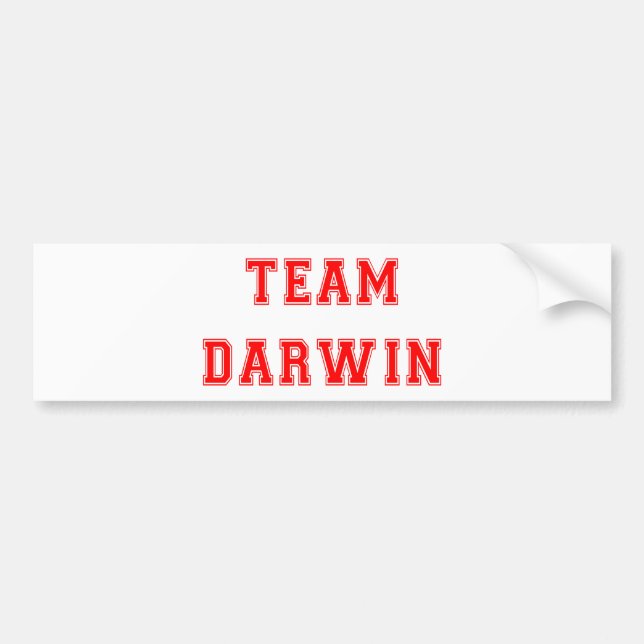 Team Darwin (red) Bumper Sticker (Front)