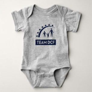 Team DCF Baby Bodysuit - Blue Font