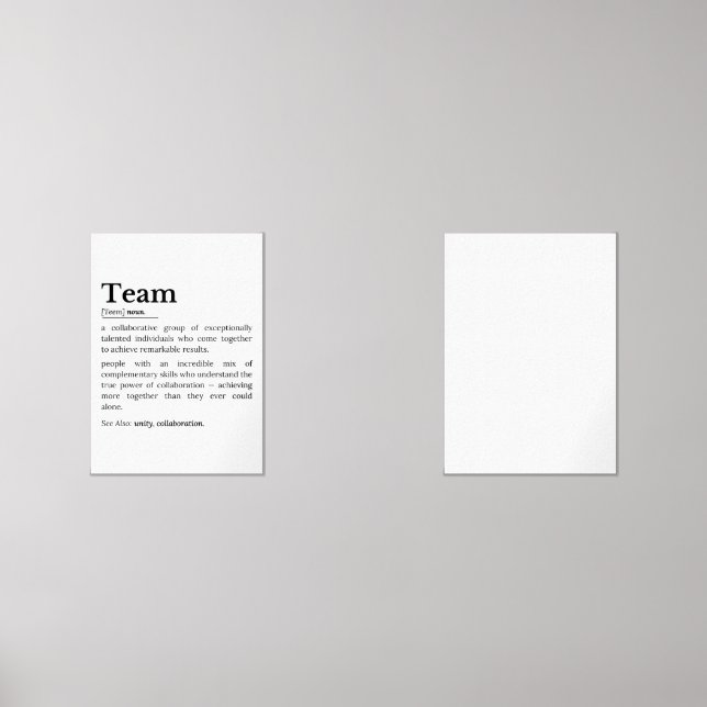 Team Definition – The Power of Collaboration  (Front)