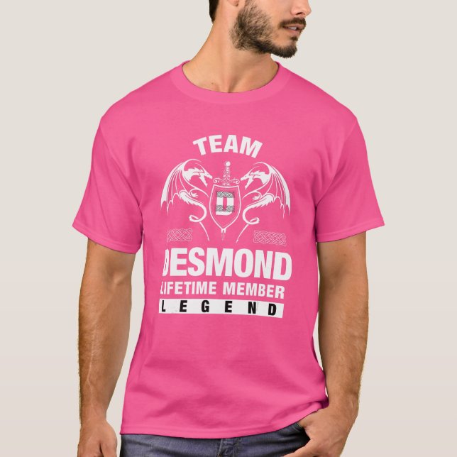 Team Desmond Lifetime Member   T-Shirt (Front)