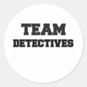 Team Detectives Classic Round Sticker