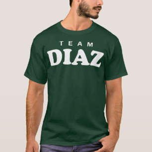 Team Diaz Personalised Surname Bride Groom Family T-Shirt