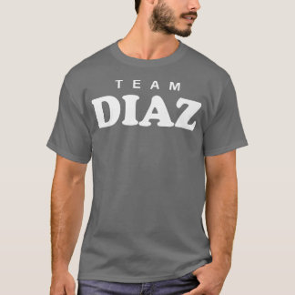 Team Diaz Personalized Surname Bride Groom Family  T-Shirt