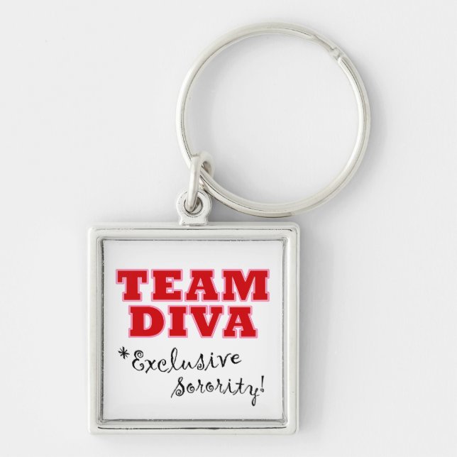 "Team Diva" keychain (Front)
