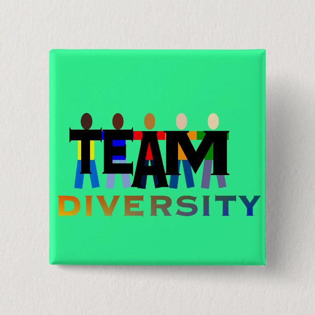 Team Diversity 15 Cm Square Badge (Front)