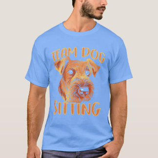 Team Dog Sitting Job Dogs Sitter Puppy girl boy T-Shirt