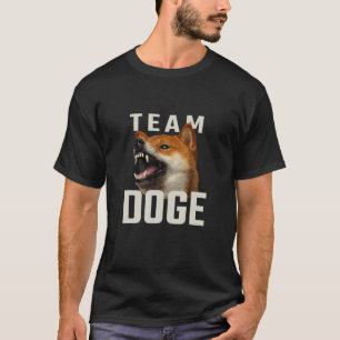 Team Dogecoin - Angry Shiba Meme For Doge Coin Inv T-Shirt