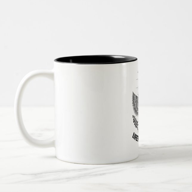 Team Duke Lifetime member Two-Tone Coffee Mug (Left)